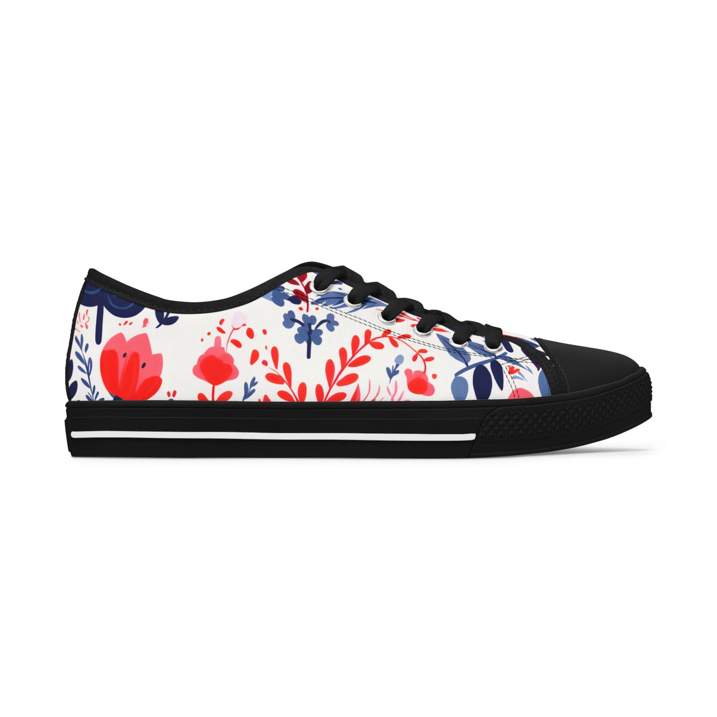 Women's Low Top Sneakers_Flower