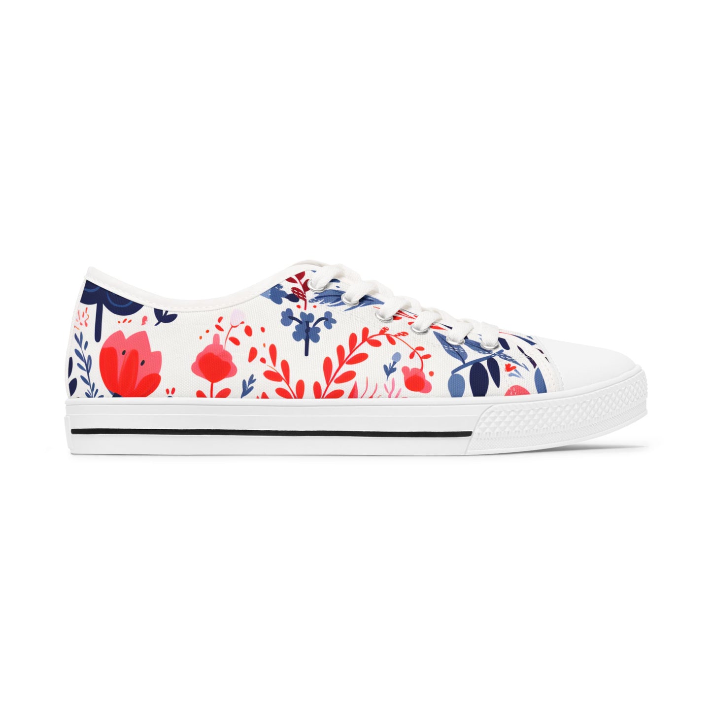 Women's Low Top Sneakers_Flower