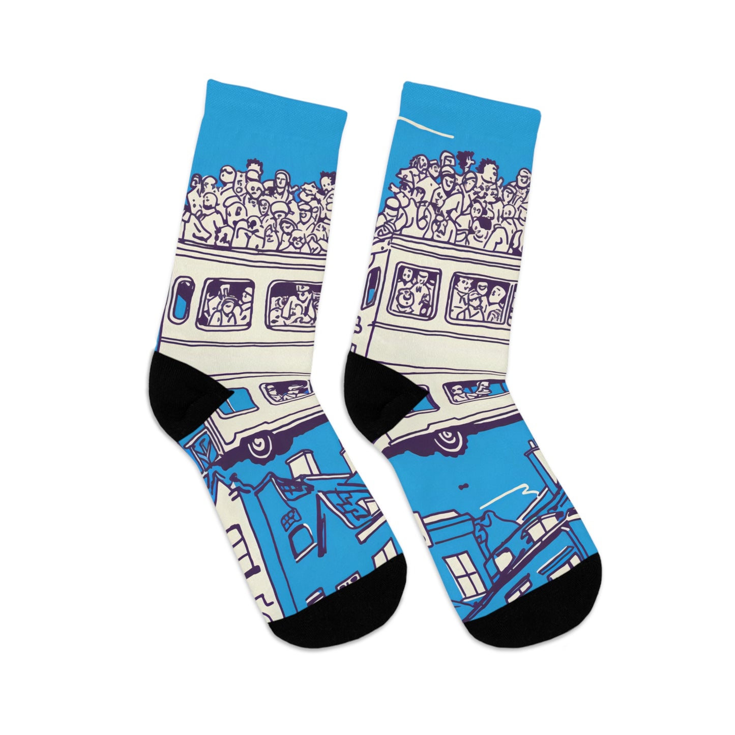 Recycled Poly Socks_Trolly Tram