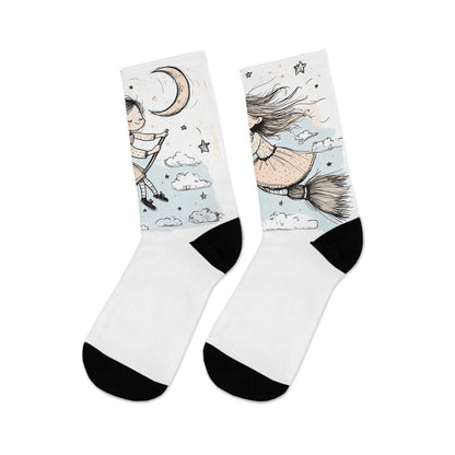 Recycled Poly Socks_Flying Girl_01