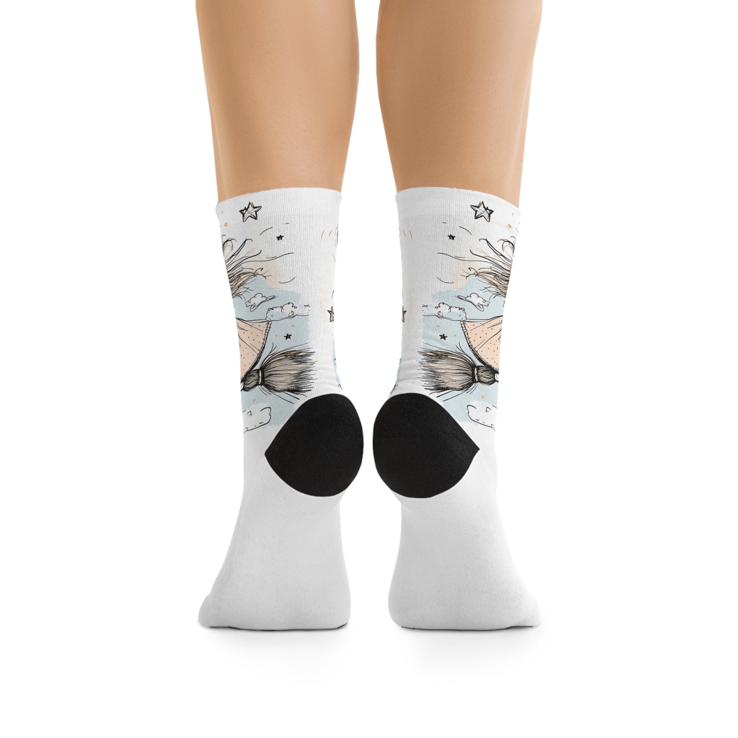 Recycled Poly Socks_Flying Girl_01