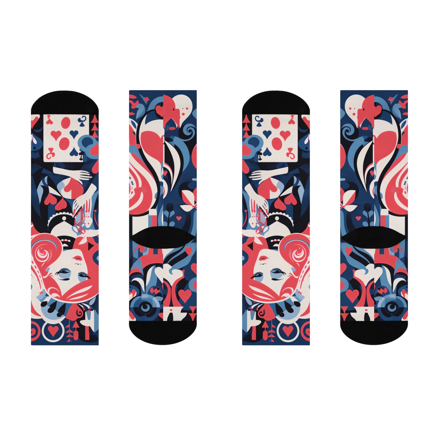 Cushioned Crew Socks_Alice in Wonderland